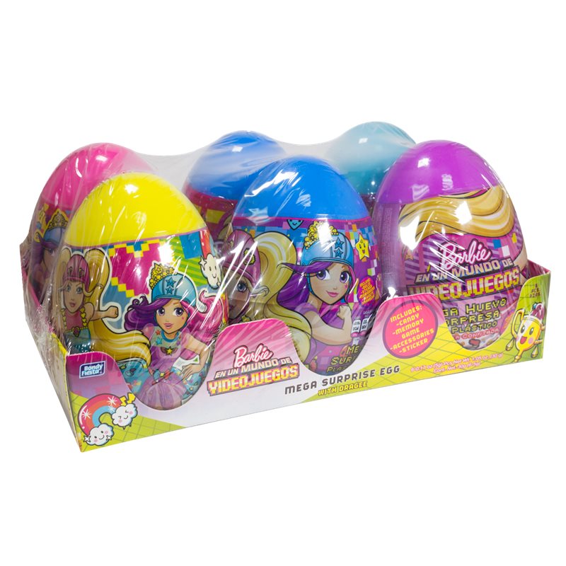 Bondy-Mega 1/6ct Egg/Surprise for Girls **Characters**Princess-Miraculous (Sold by each display)
