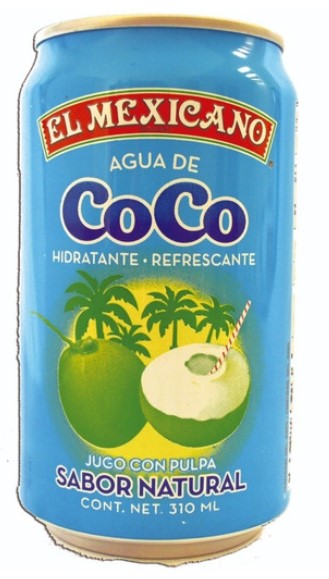 El Mexicano CHICO Agua de Coco 24/10.5oz Lata (Sold by the case)