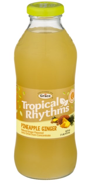 Grace Pineapple/Ginger 12 per case 16oz (Sold by the case)