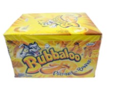 Bubbaloo Gum Banana  1/50 ct (Sold by each)
