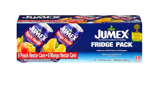 Jumex Fridge Pk- Mango & Peach -12/11.3oz (Sold by the case)