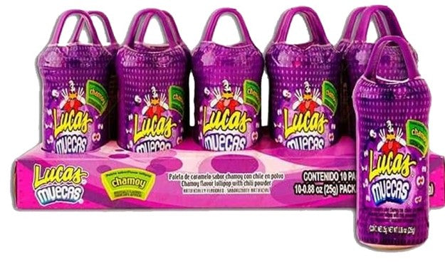 Lucas Muecas Chamoy 1 box 10 pieces - purple box (sold by each)