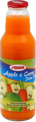 Square Jugo Zanahoria y Manzana (Carrot/Apple) 8/750ml (Sold by case)